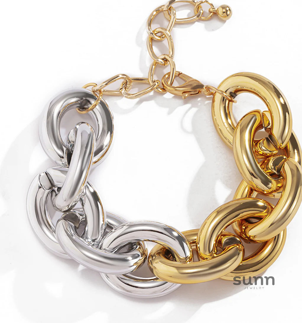 Jemima Chunky Mixed Metal Necklace