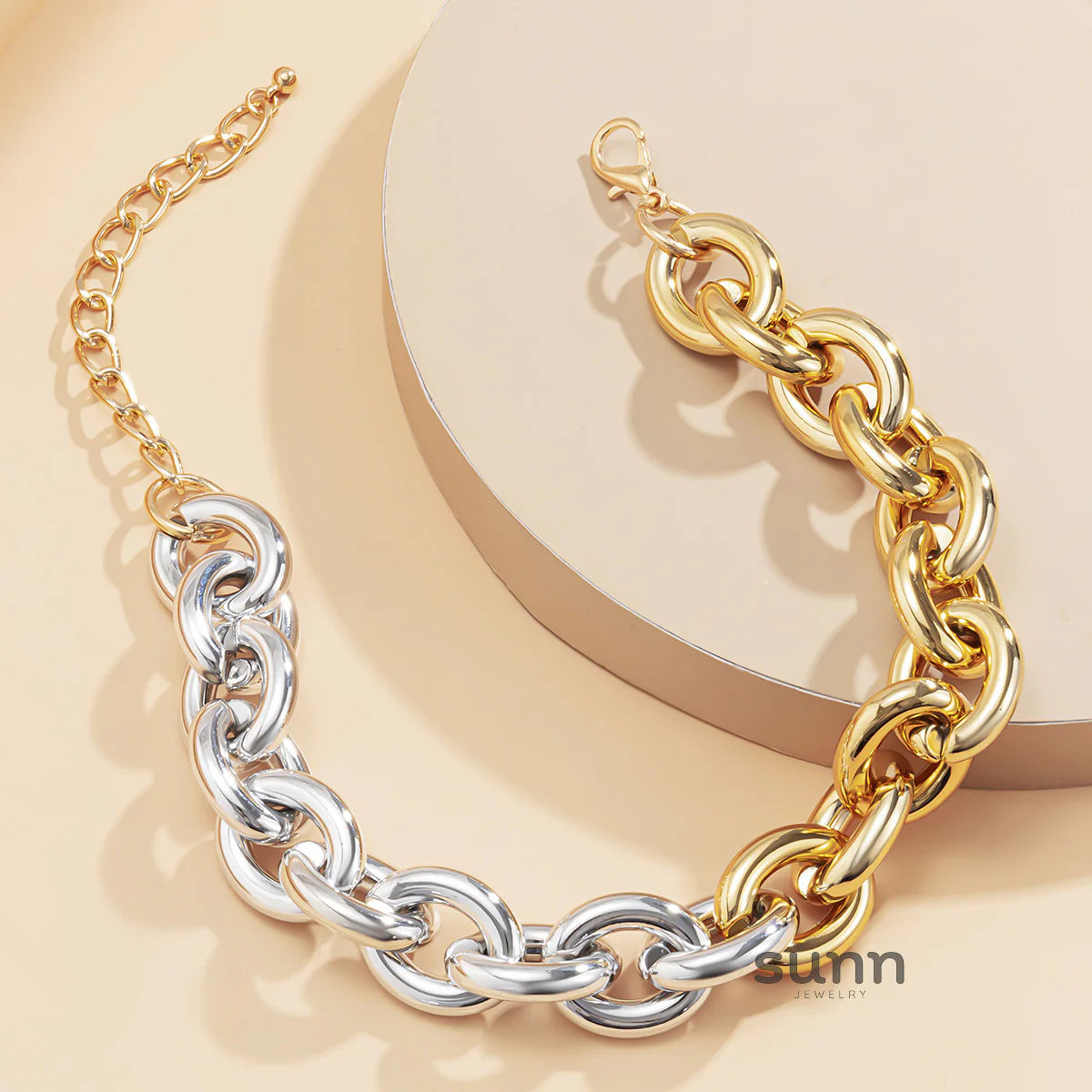 Jemima Chunky Mixed Metal Necklace