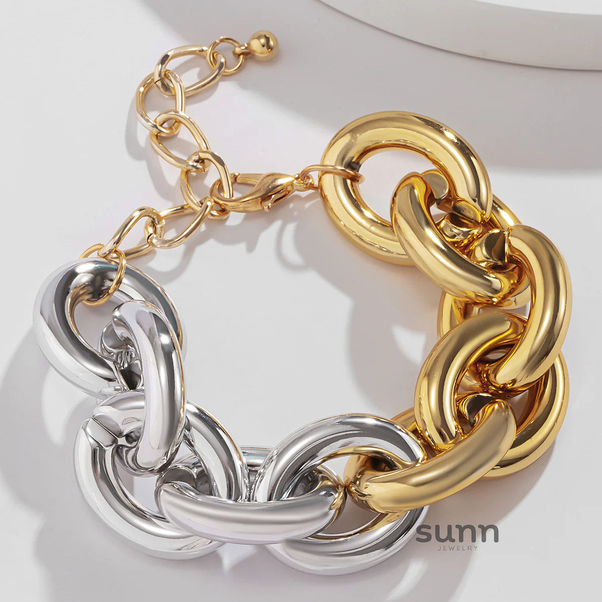 Jemima Chunky Mixed Metal Necklace