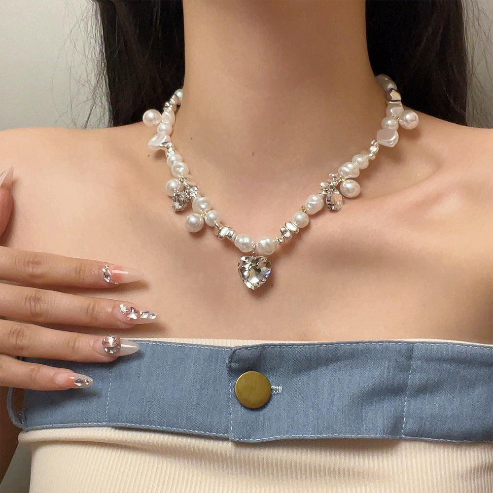 Jemima Pearl Heart Necklace [PYWI2OZ3]