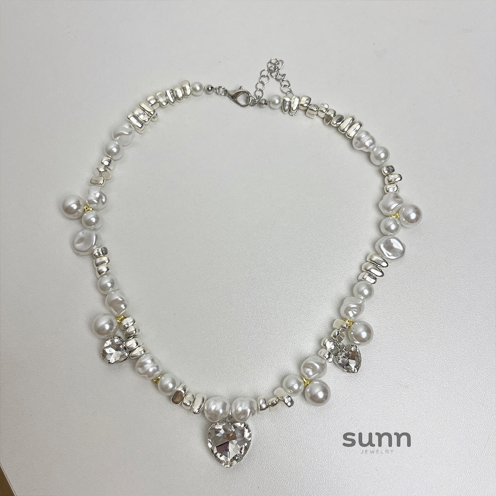 Jemima Pearl Heart Necklace [ZOI8FV75]