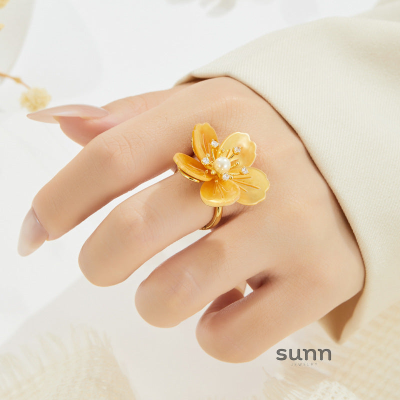 Jemma Bloom Mother-of-Pearl Ring [TXT40OFI]
