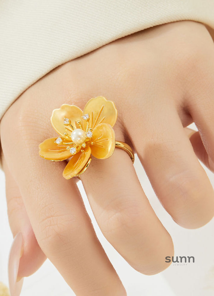 Jemma Bloom Mother-of-Pearl Ring [TQK0ZVNI]