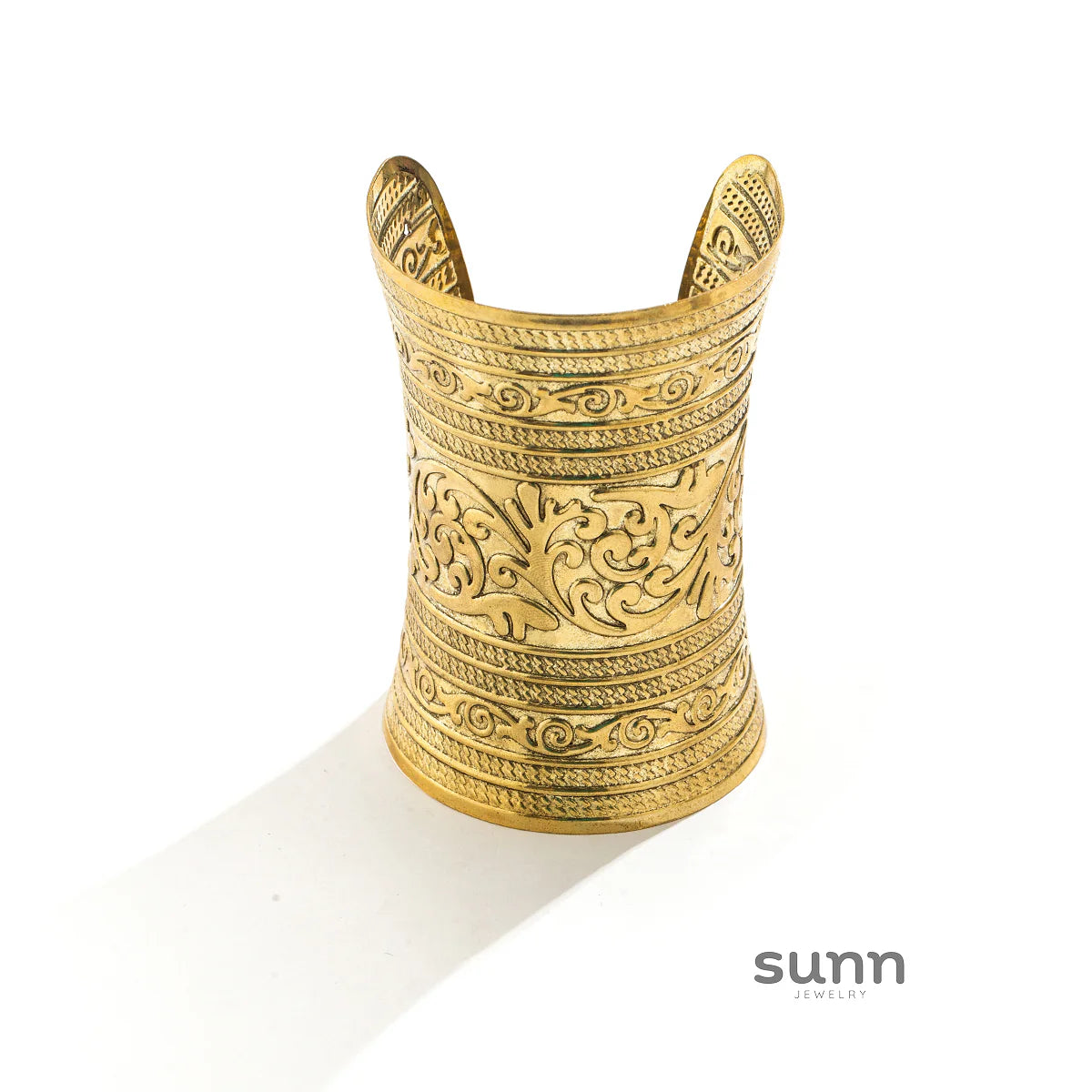 Jenasis Vintage Patterned Cuff Bracelet