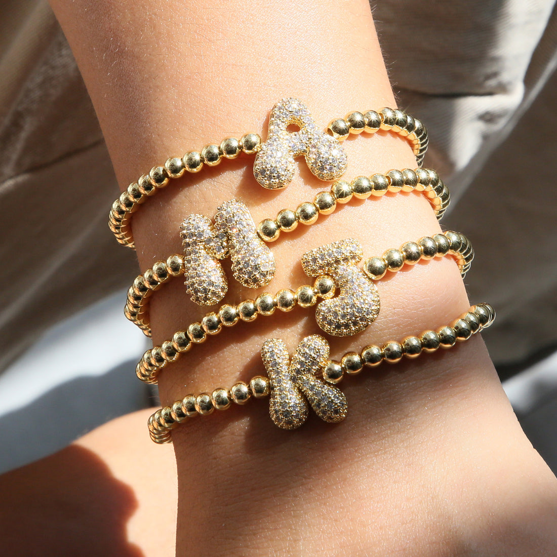 Jenesis Bubble Letter Bracelet [WKCOSI9S]