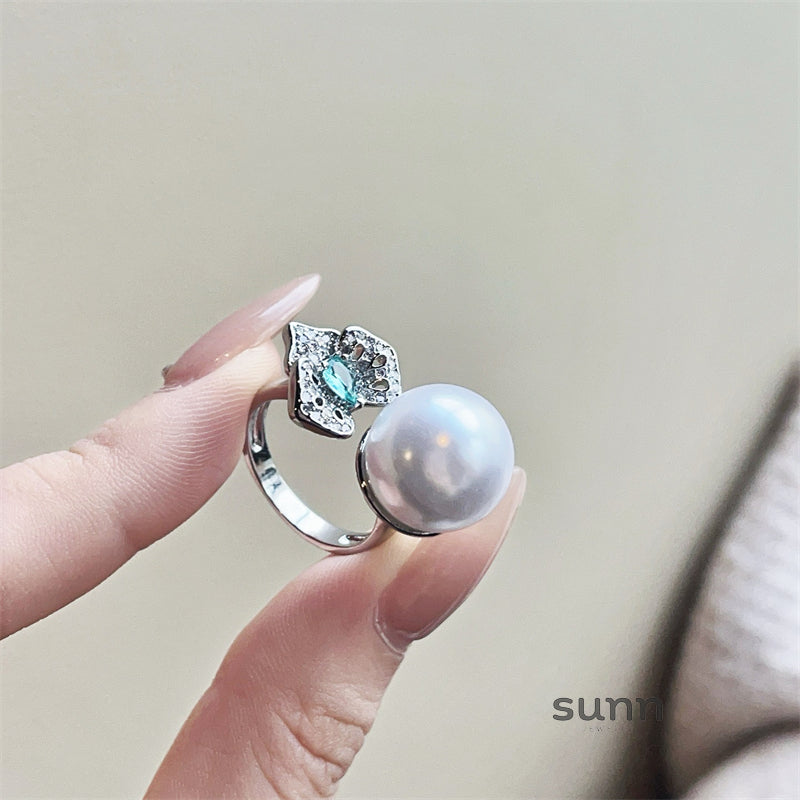Jenna Asymmetric Pearl Ring [ZGOLEIJV]