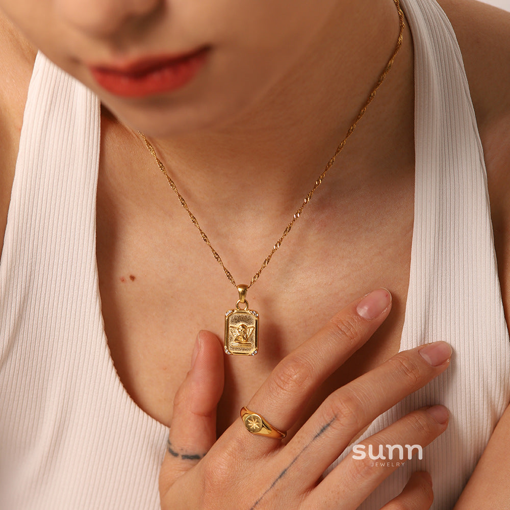 Jenna Coin Chain Necklace [UB6UA04B]