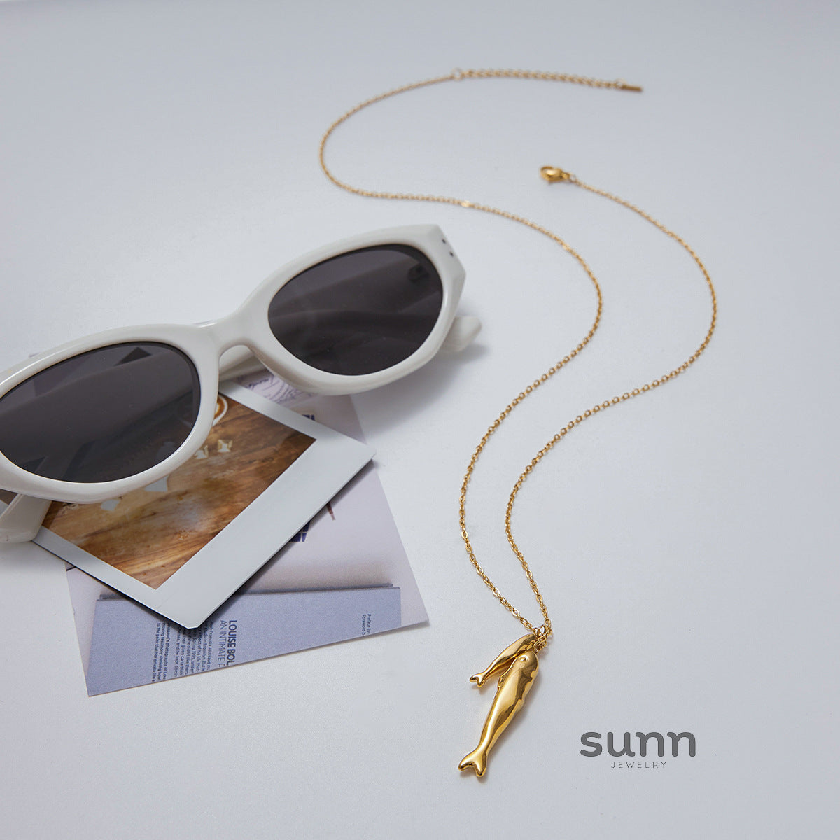 Jennah Luxe Fish Charm Necklace [R8JRT0GJ]