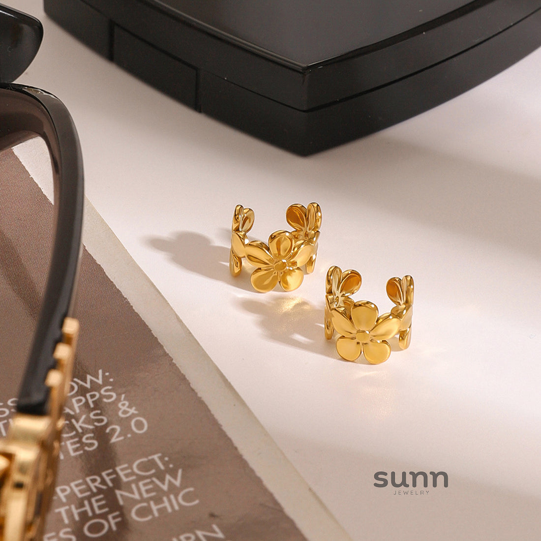 Jentry Floral Ear Cuff [JM1XD8R4]