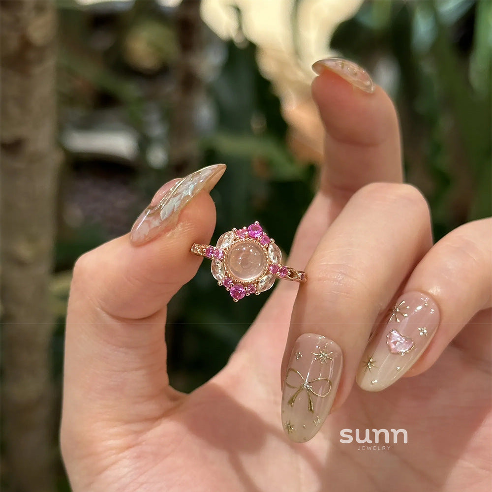 Jentry Rose Quartz Bloom Set [VVSKLJR9]