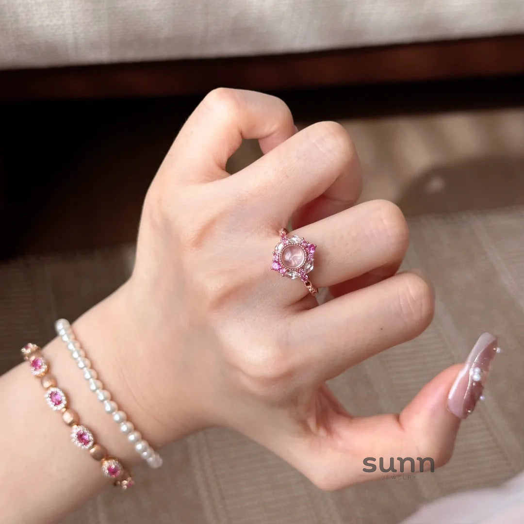 Jentry Rose Quartz Bloom Set [1SPPR8O5]