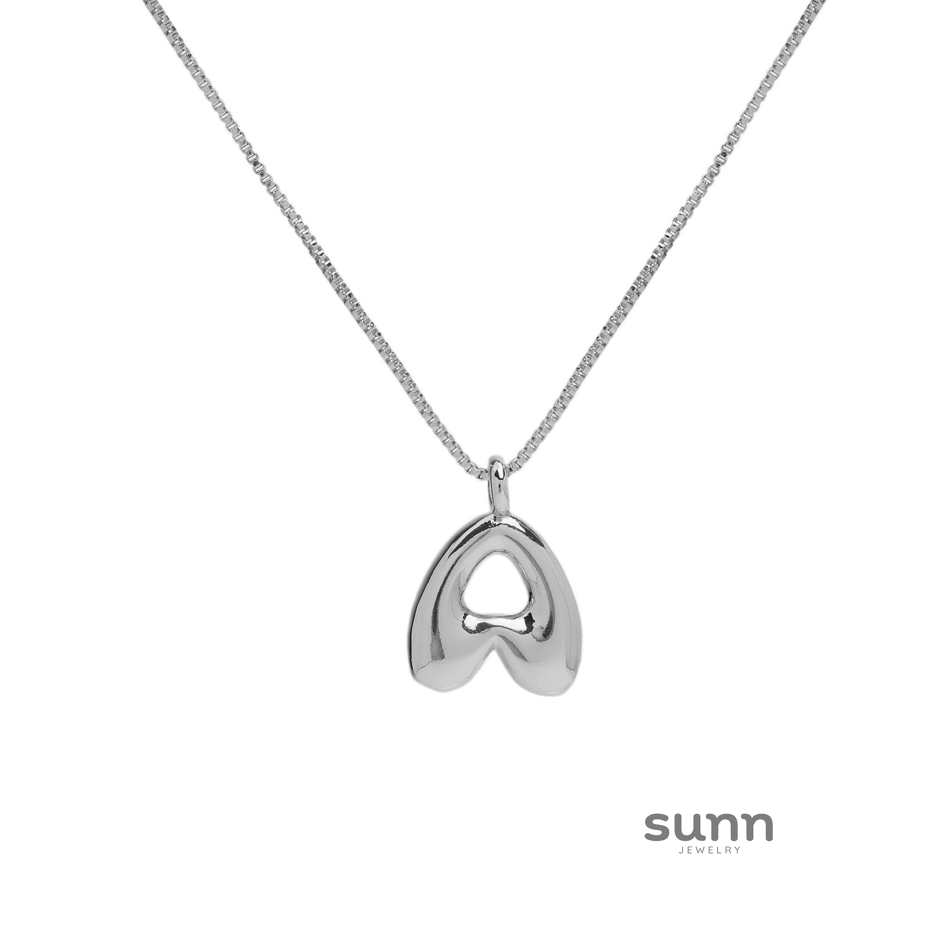 Jesenia Bubble Initial Necklace [N304DVMP]