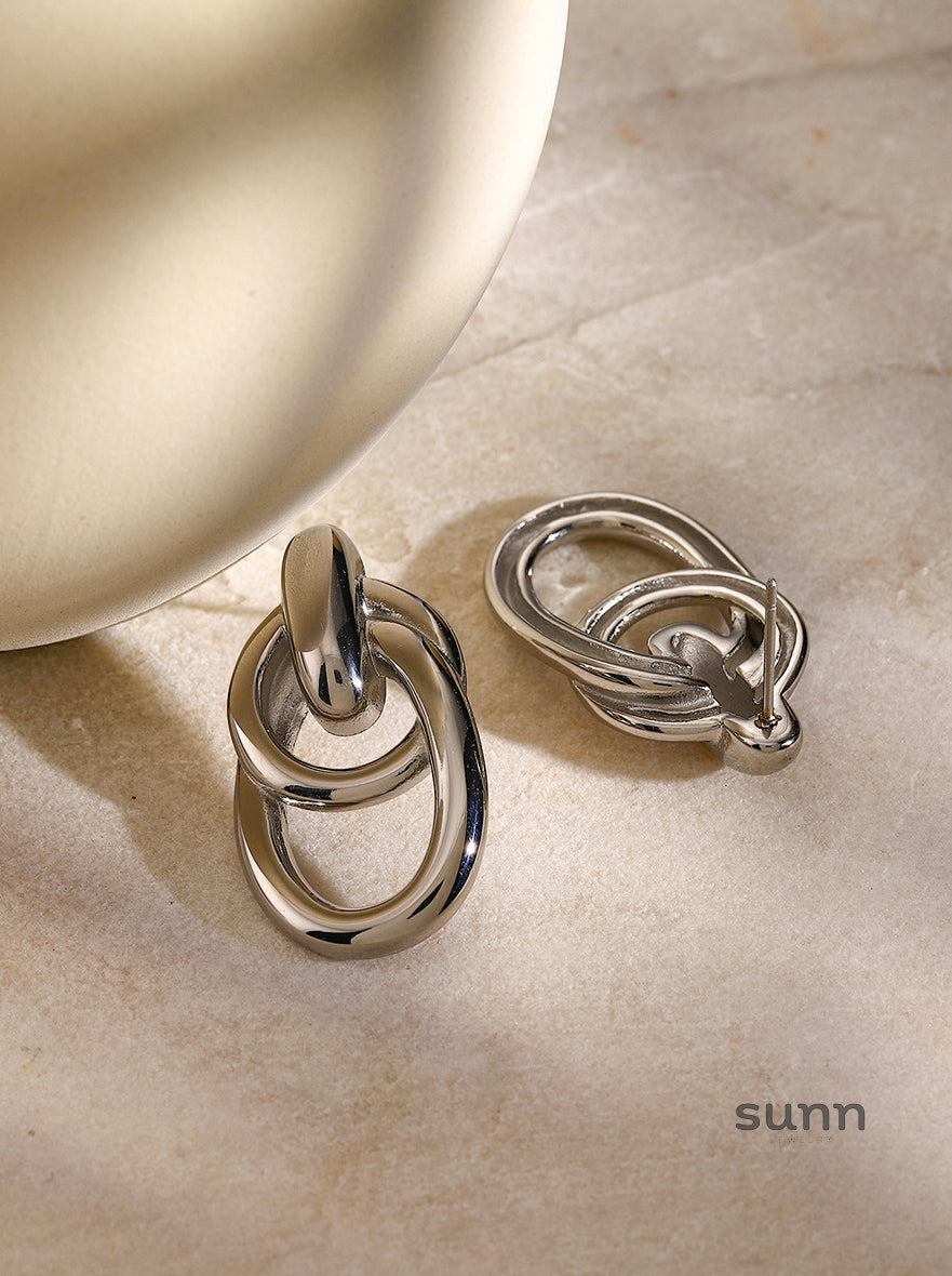 Jesse Winding Hoop Earrings [DFRCJ2DE]