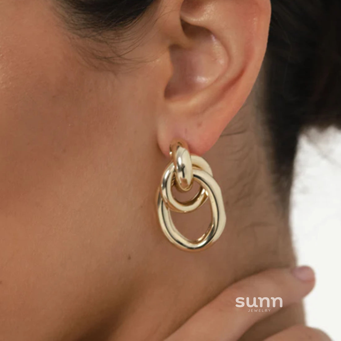 Jesse Winding Hoop Earrings [0H25XO1G]