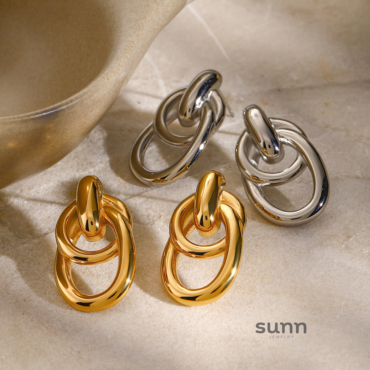 Jesse Winding Hoop Earrings [8EU3IMOU]