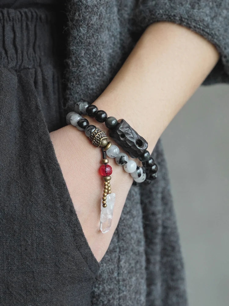 Jessenia Serene Crystal Tassel Bracelet