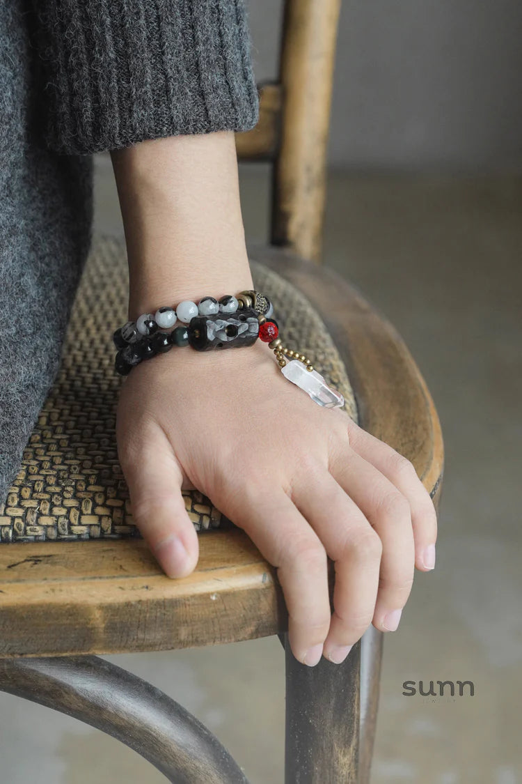 Jessenia Serene Crystal Tassel Bracelet