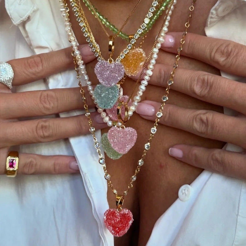 Jessi Beaded Heart Necklace [IYVQE6NT]