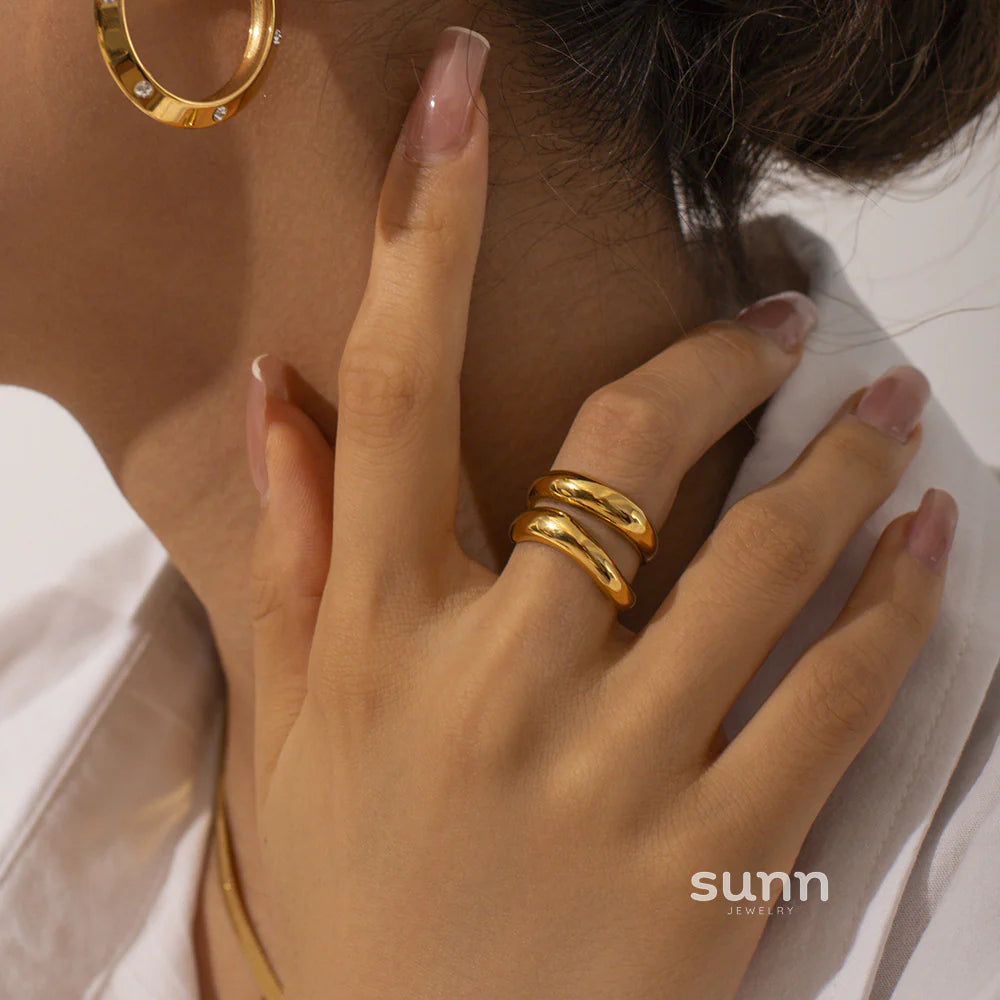 Jessi Gold Sculptural Ring