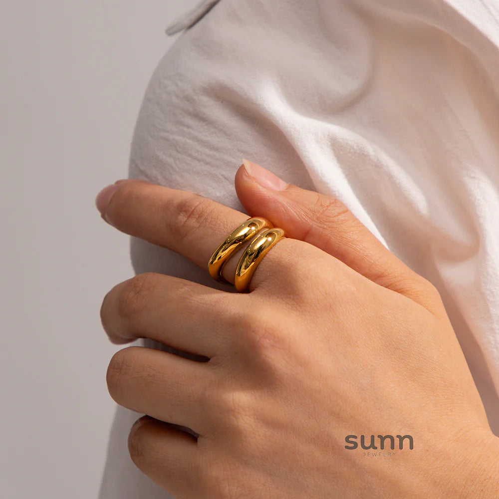 Jessi Gold Sculptural Ring