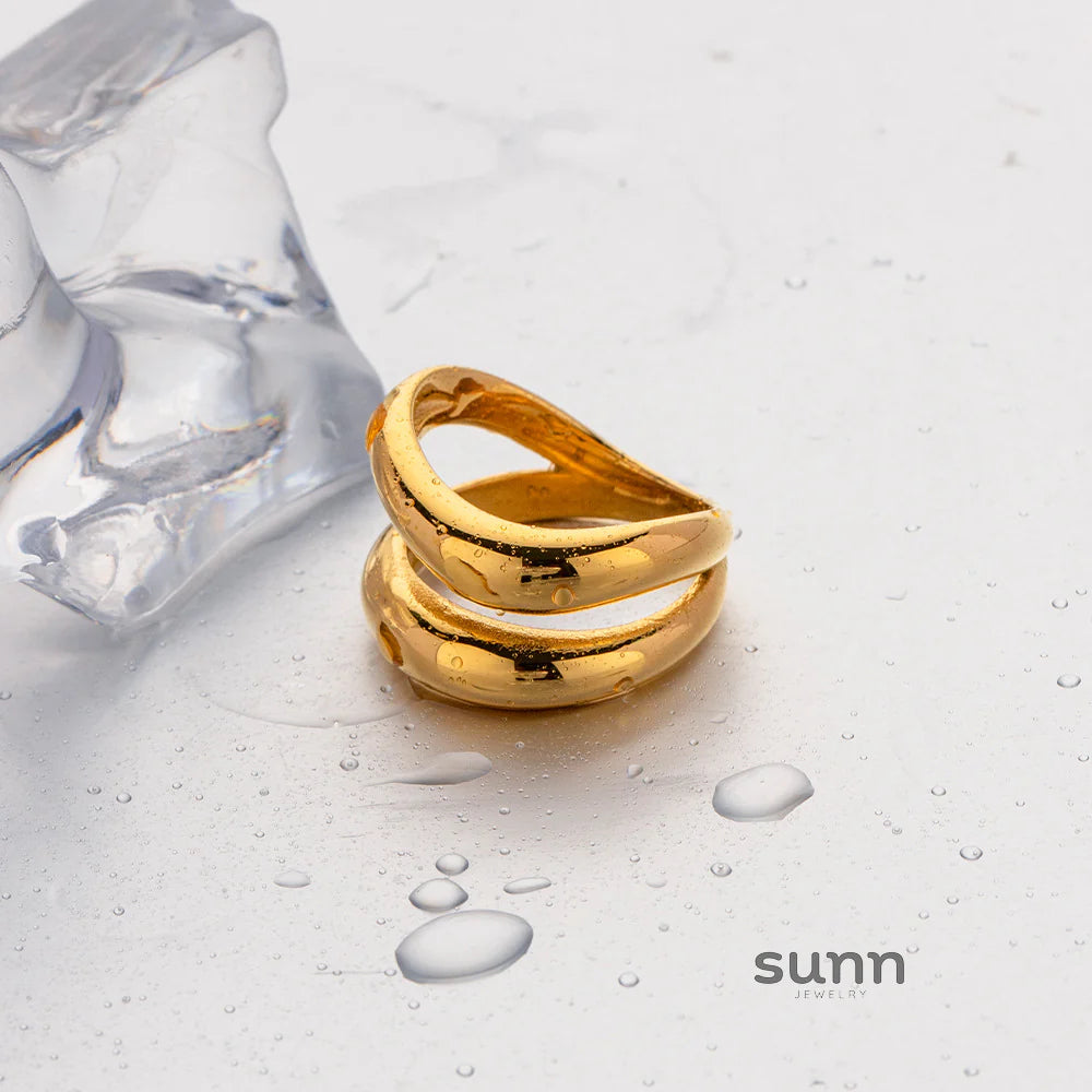 Jessi Gold Sculptural Ring