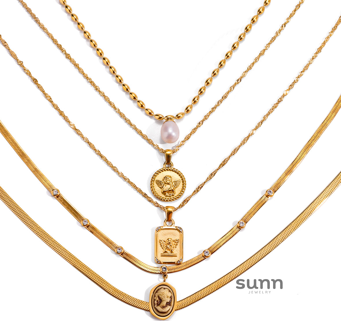 Jessie Angel Pendant Necklace [0QVOMF2D]