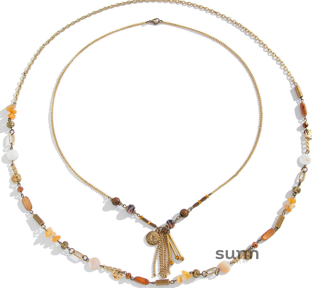 Jessie Asymmetrical Coin Necklace [5KPKZQG1]