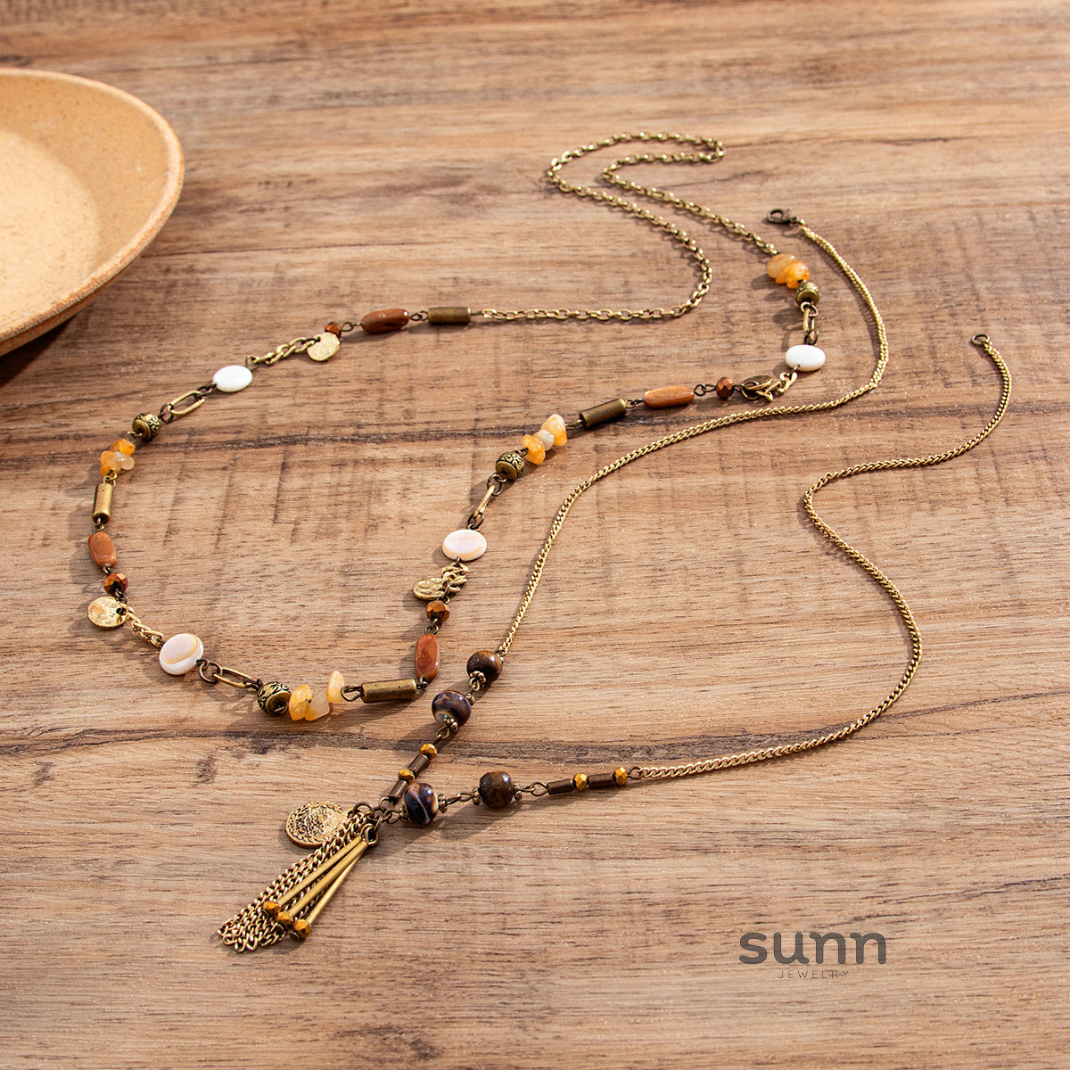 Jessie Asymmetrical Coin Necklace [W97SJQFS]