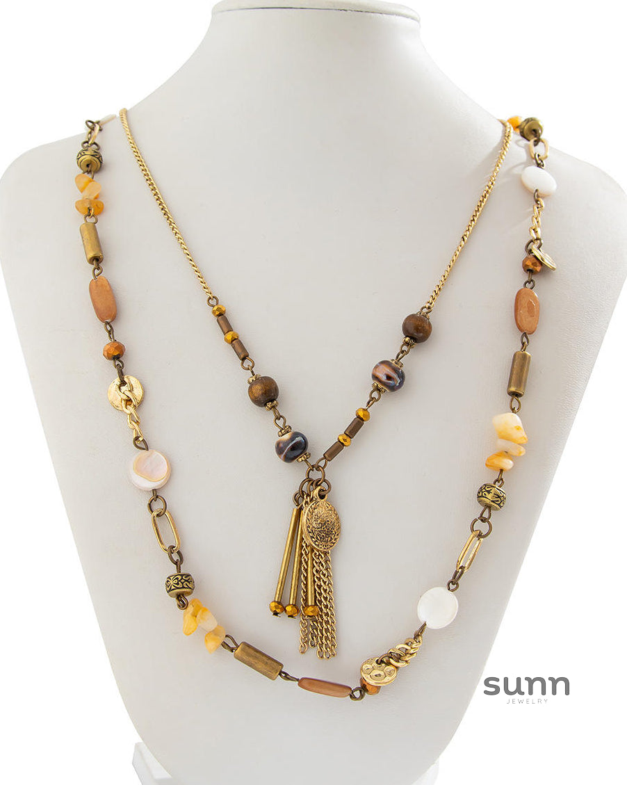Jessie Asymmetrical Coin Necklace [Q1JZK5E7]