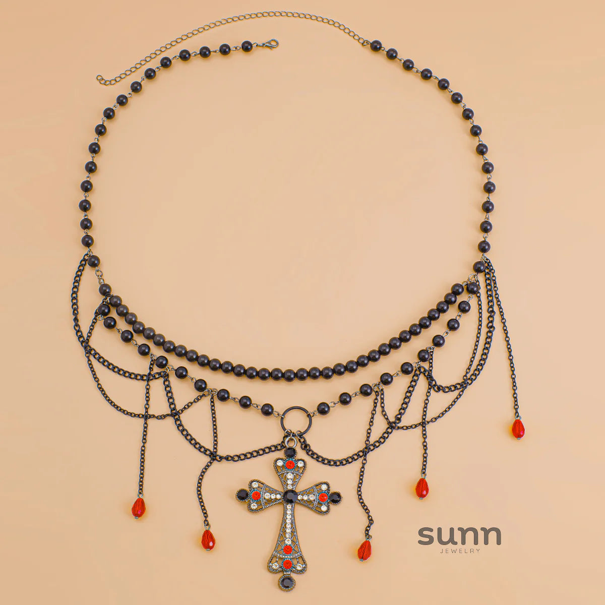 Jesslynn Faux Pearl Waist Chain