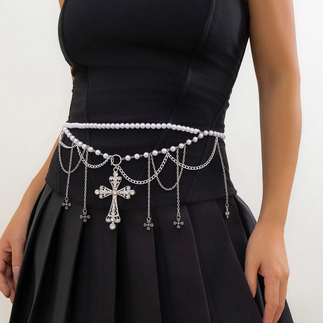Jesslynn Faux Pearl Waist Chain