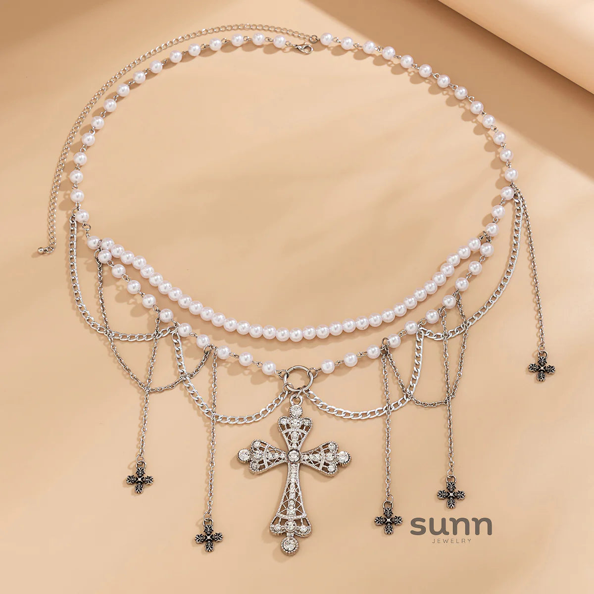 Jesslynn Faux Pearl Waist Chain