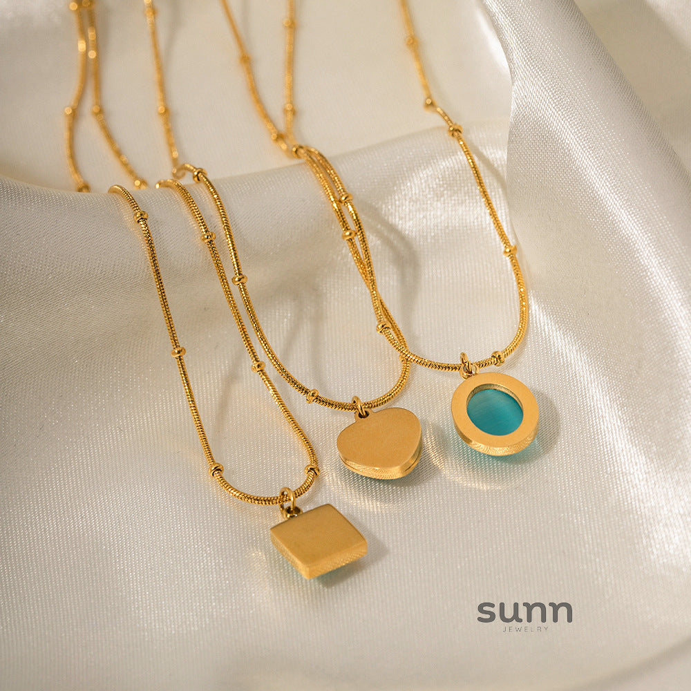 Jewels Iridescent Pendant Necklace [M2SVI18X]