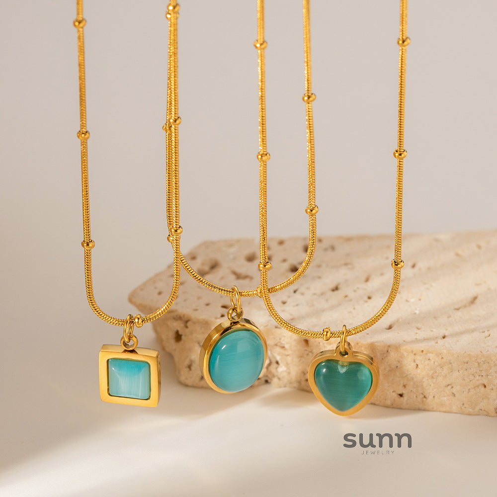 Jewels Iridescent Pendant Necklace [6WIP1BFQ]