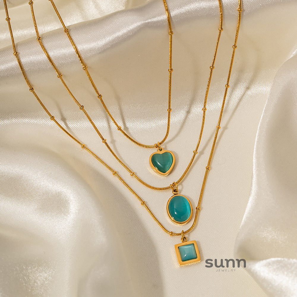 Jewels Iridescent Pendant Necklace [UQ3EHG2R]