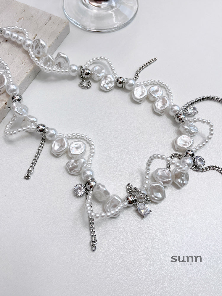Jhene Baroque Pearl Tassel Necklace