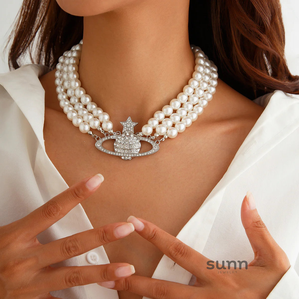 Jhene Celestial Pearl Choker