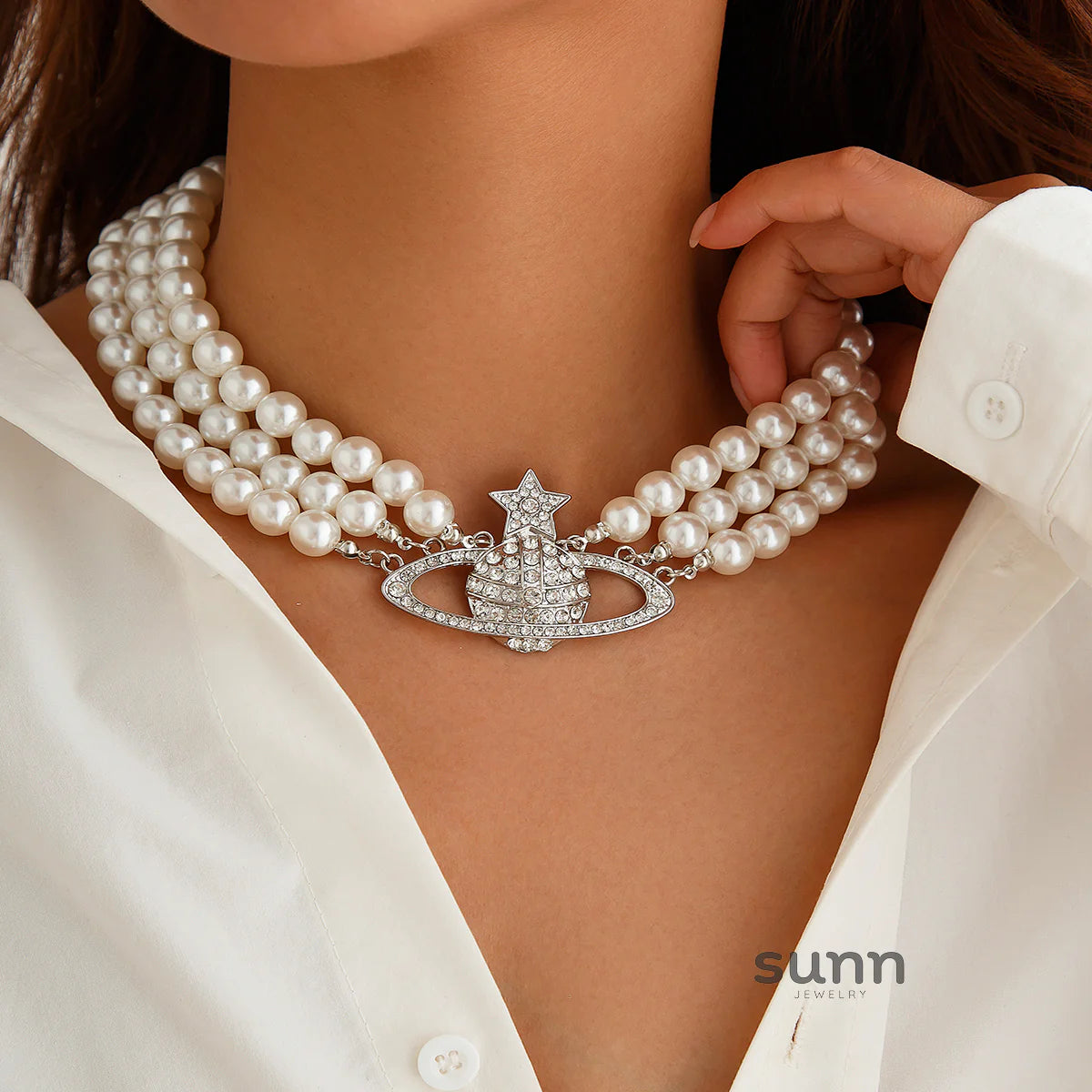 Jhene Celestial Pearl Choker