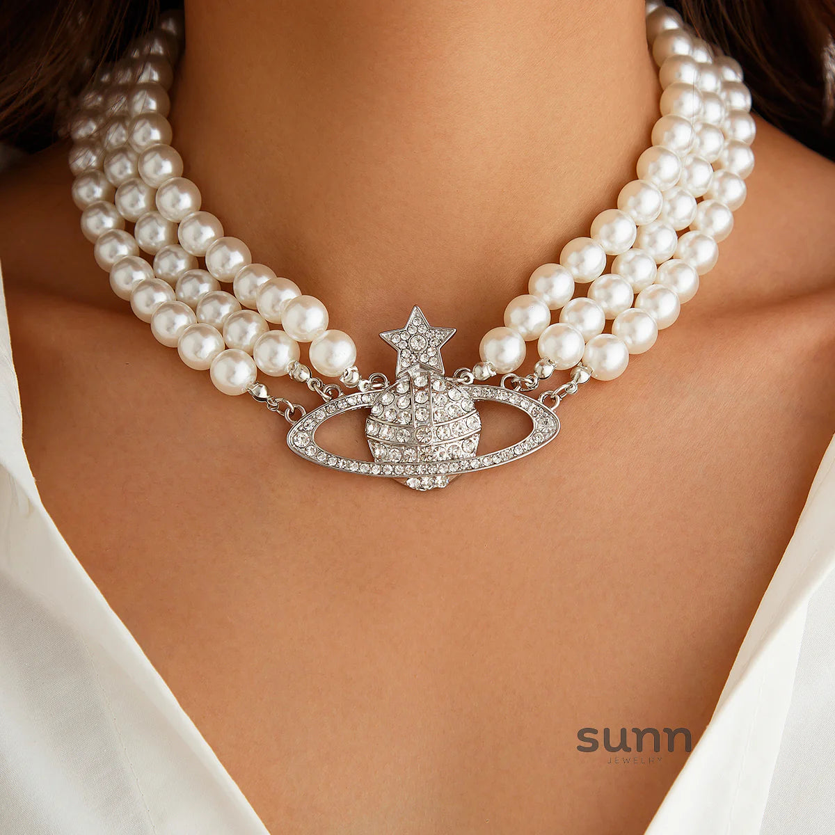 Jhene Celestial Pearl Choker