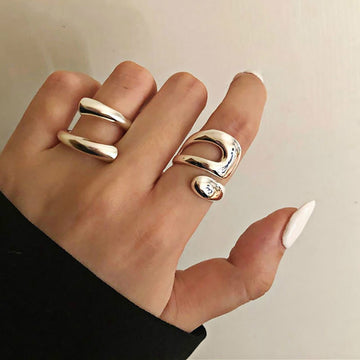 Jia Staggered Open Ring [BREFGWPW]