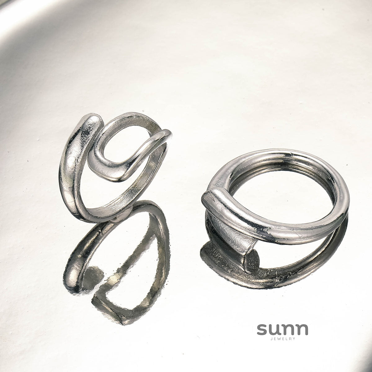 Jia Staggered Open Ring [YPS6WHHH]
