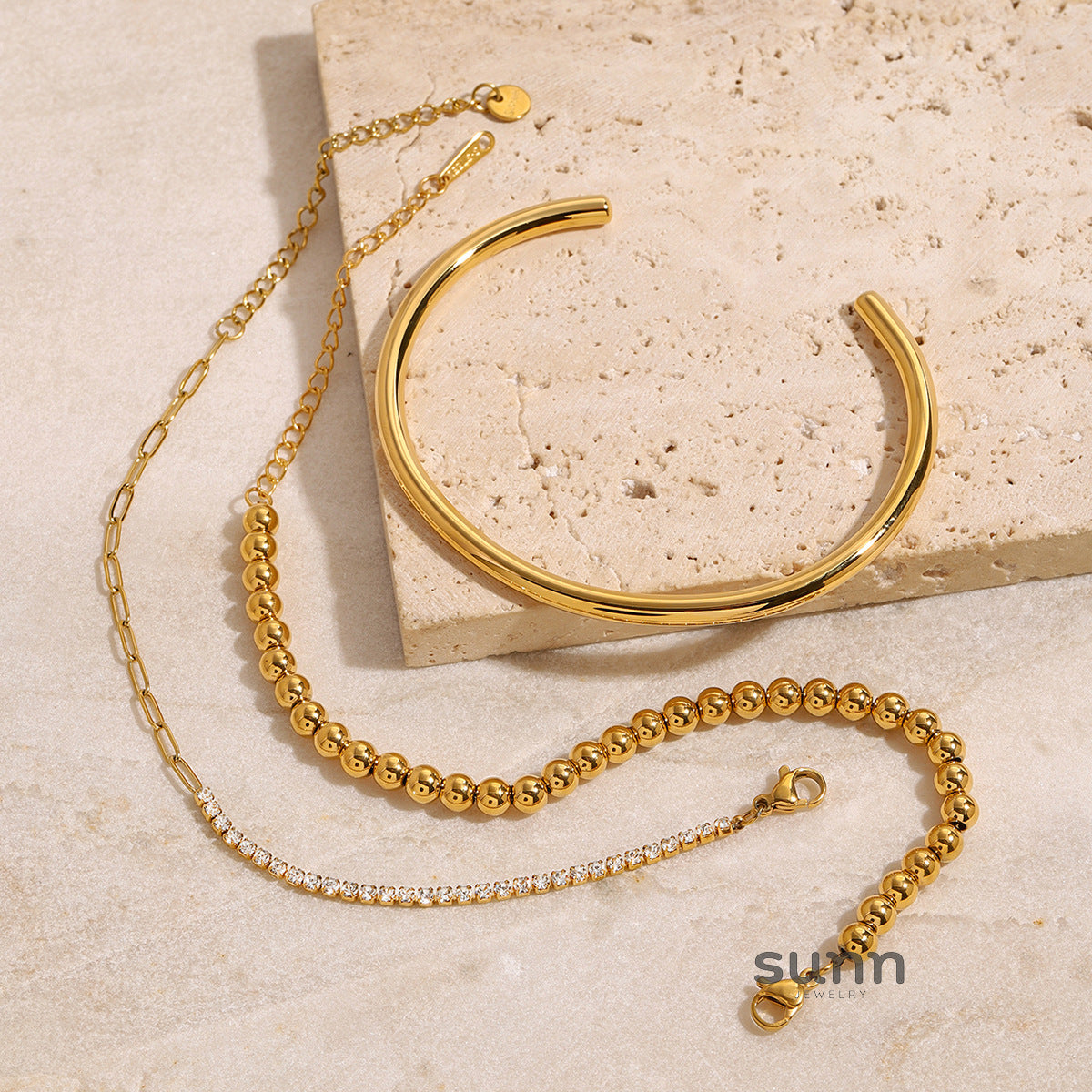 Jianna Geometric Chain Bracelet [F1ID5DU1]