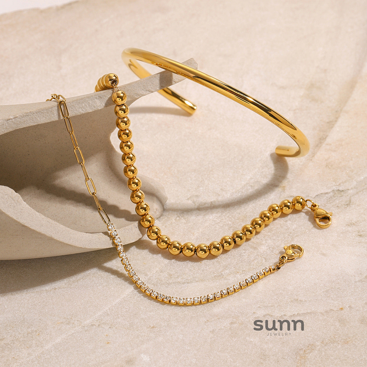 Jianna Geometric Chain Bracelet [RWSEIH7N]