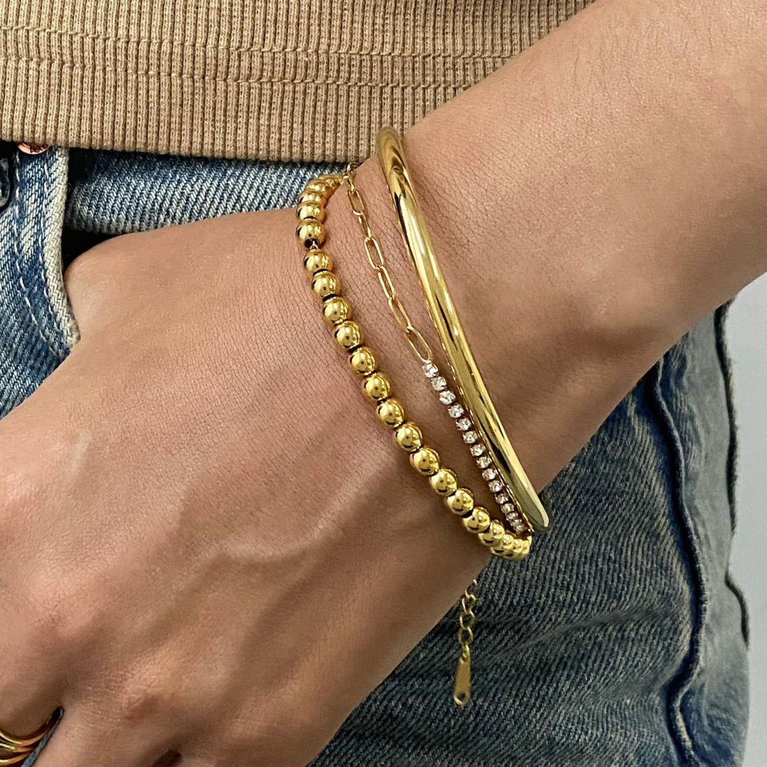 Jianna Geometric Chain Bracelet [IYL29U8Z]