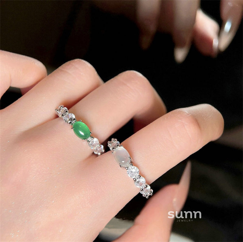 Jianna Stacked Jadeite Ring [JXKJJVAL]