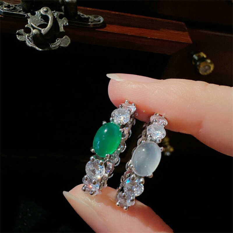 Jianna Stacked Jadeite Ring [HNIPUIXO]