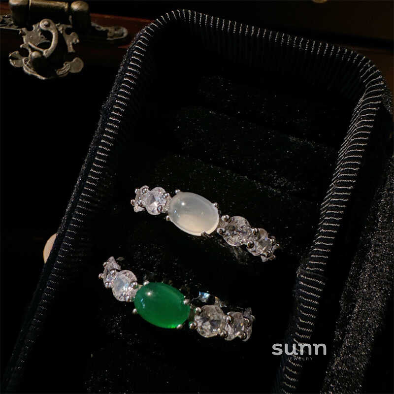 Jianna Stacked Jadeite Ring [4BYE27ZS]