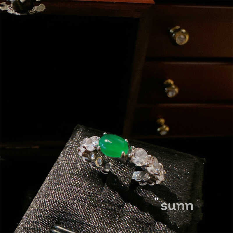 Jianna Stacked Jadeite Ring [QMPAD0KH]