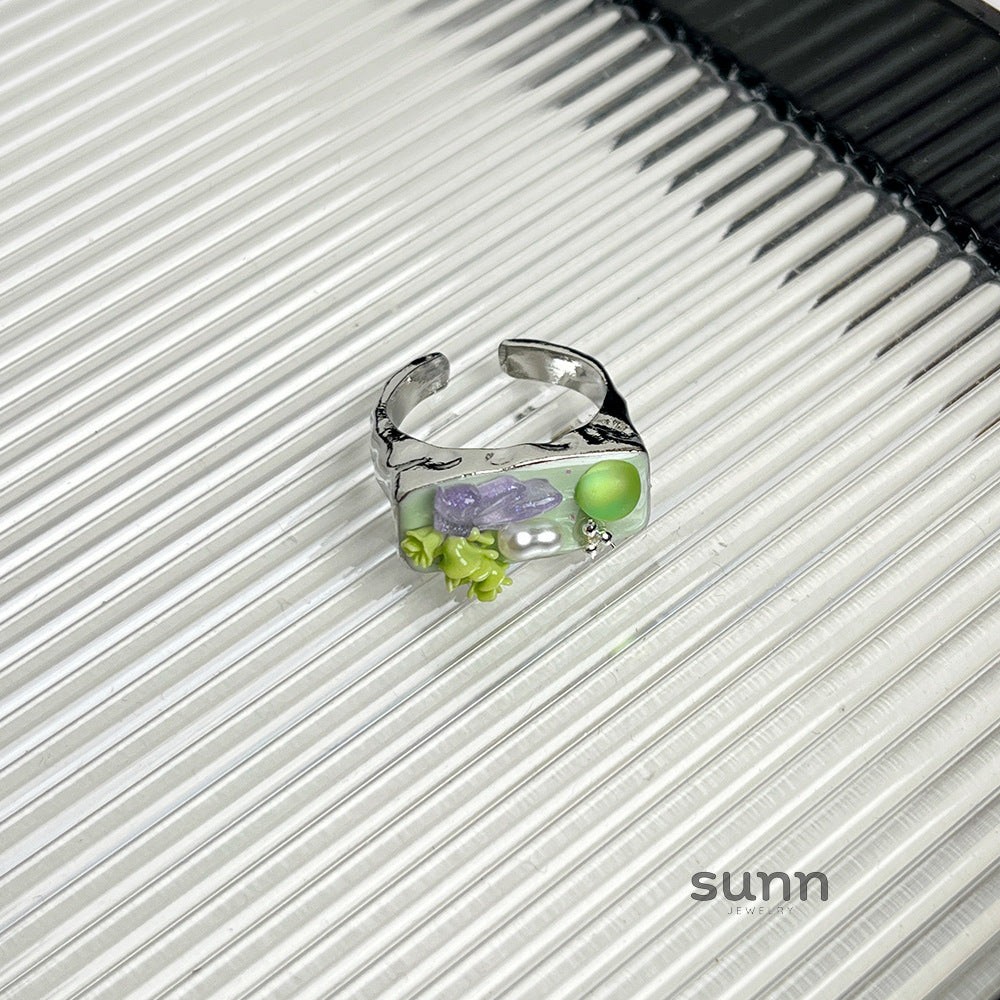 Jimena Floral Butterfly Ring [1AQWM5CZ]