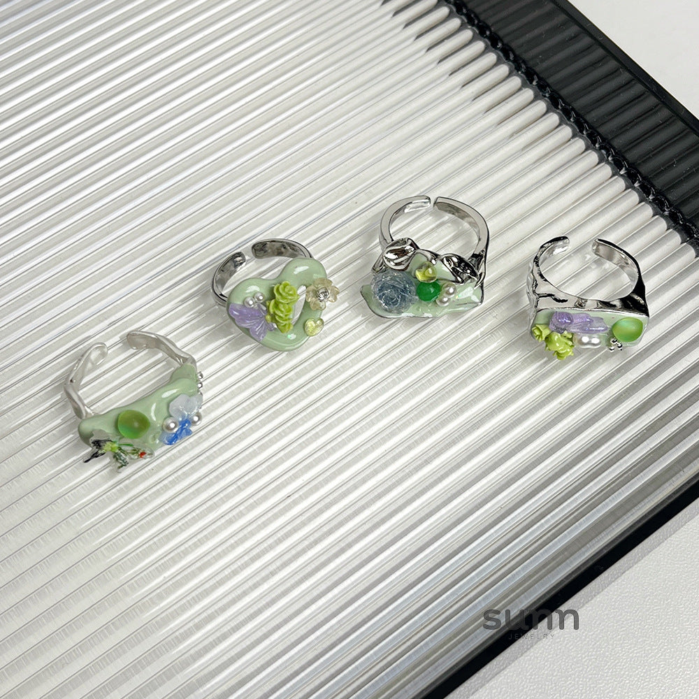 Jimena Floral Butterfly Ring [HSPDOCM2]